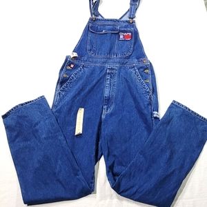 Vintage 90's Chaps Ralph Lauren Baggy Carpenters Denim Overall Jeans size Large
